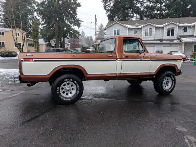 1977 ford highboy f250 4x4 single cab 4-speed manual only 67,730 original miles!