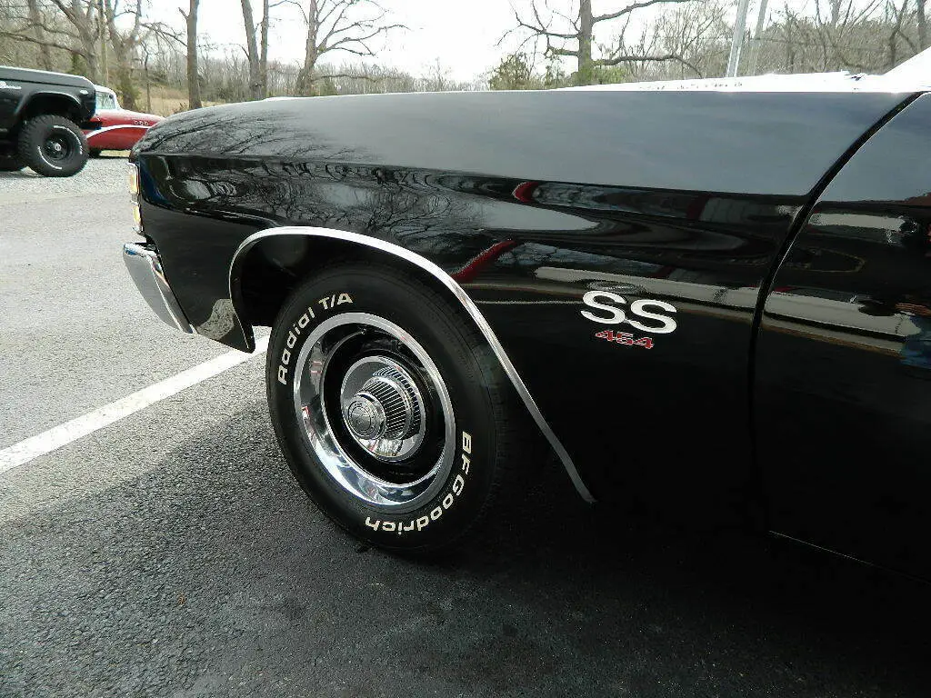 1971 chevrolet chevelle ss 454 ls5 4-spd tuxedo black white interior * financing