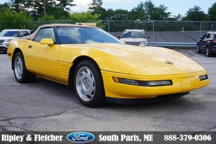 1993 chevrolet corvette base 2dr convertible for sale in south paris, maine