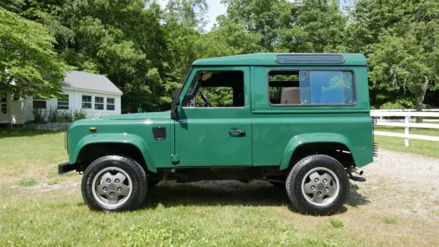left hand drive -- original 1984 land rover defender british green lhd