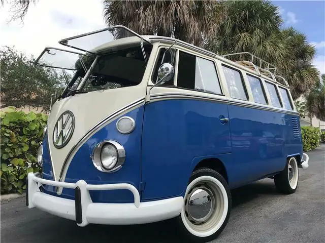 1974 volkswagen bus/vanagon 15 windows w/ all new interior, new safari, new rack