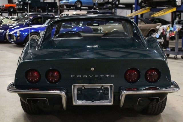 1973 chevrolet corvette 22066 miles green coupe 350 v8 manual