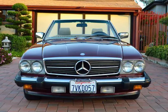 1987 mercedes 560sl 2 top convertible w. only 123k miles in excellent cond
