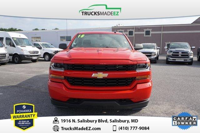 used 2018 chevrolet silverado 1500 4x4 double cab custom salisbury, md 21801 for sale in salisbury, maryland