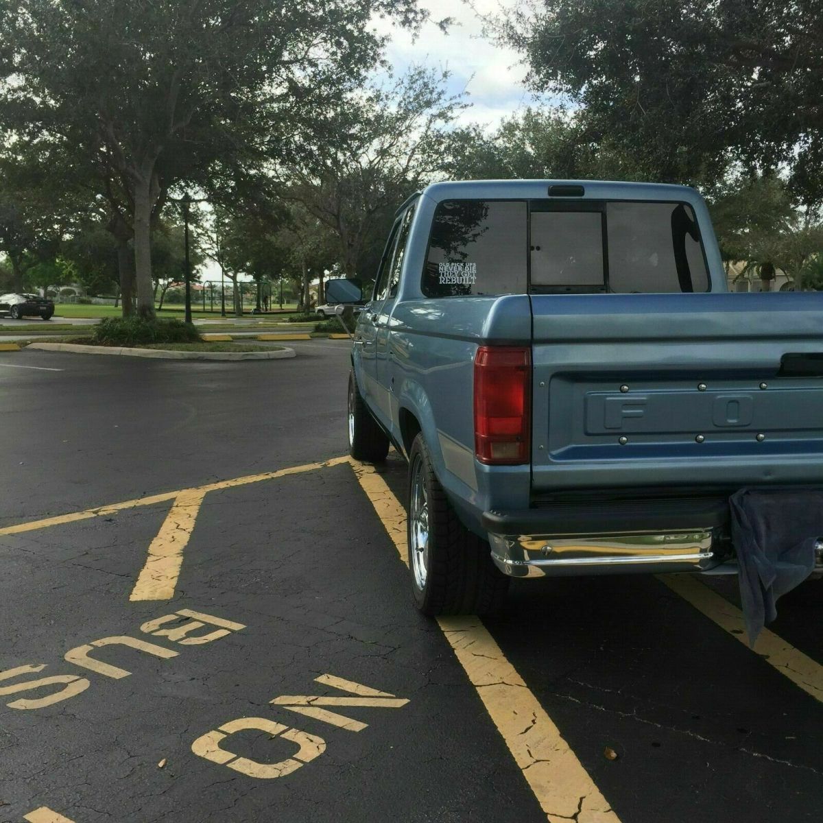 blue 1990 ford ranger xlt