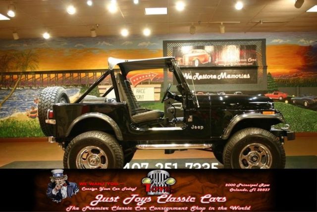 1982 jeep cj-7, black with 20,000 miles available now!