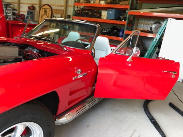 1964 red chevrolet corvette stingray convertible - excellent condition!