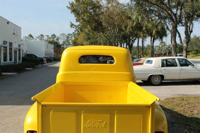 1950 ford f10 full kustom truck yellow pu : pick up 302c.i. auto