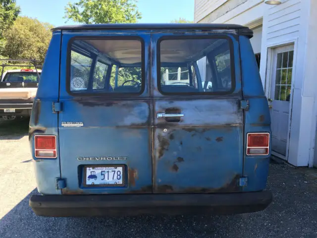 1974 chevy g20 rat rod cargo van w only 89k & factory a/c