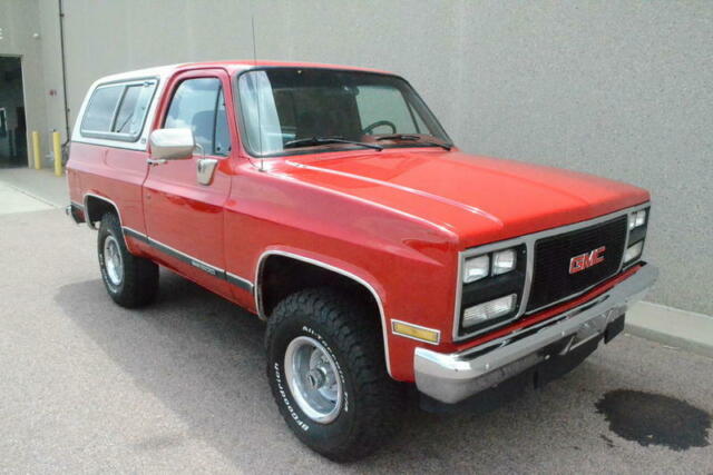 1989 gmc jimmy blaxer 4x4 350-efi ac nice paint and interior financing trade?