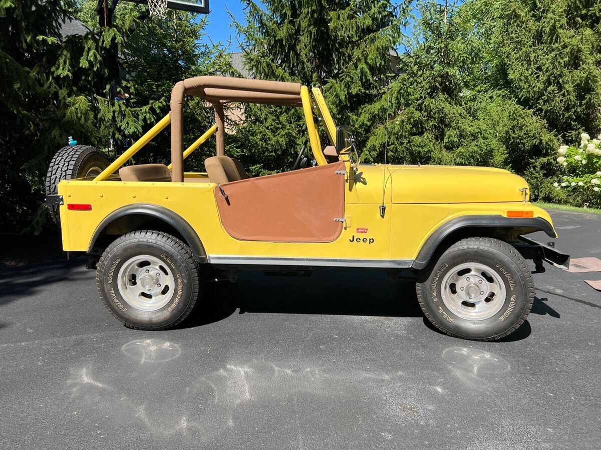 1977 jeep cj-7 suv yellow 4wd automatic