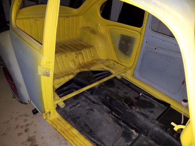 1965 vw beetle project car - 80% of parts included - no rust in orig pans