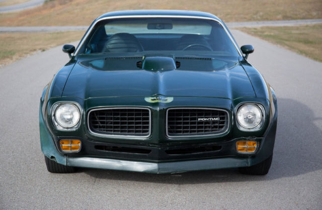 1973 pontiac trans am 47011 miles brewster green coupe 455 3 speed automatic