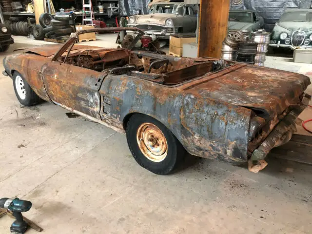 fire damaged 1967 convertible 289/auto/power steering/5 lug wheels/seats