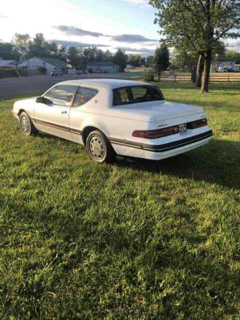 1988 mercury cougar sedan white rwd automatic ls
