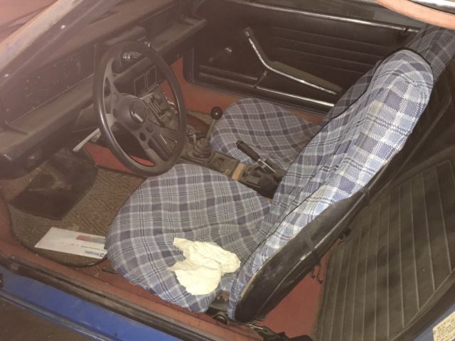 1974 fiat x-1/9 43k miles blue - garaged since 1978-1979