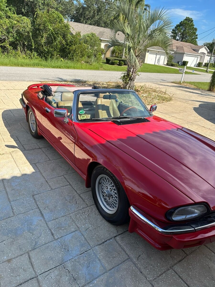 1989 jaguar xjs red rwd automatic