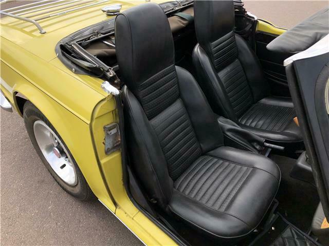 1973 triumph tr6 0 yellow convertible manual