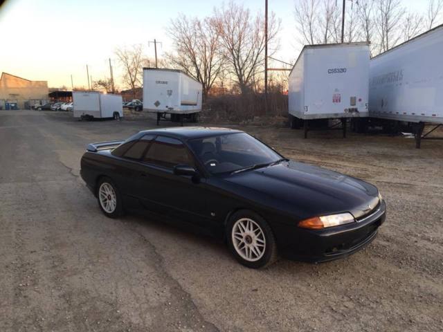 1993 nissan skyline gts-t type m jdm rhd diamond black 732 auction grade 3