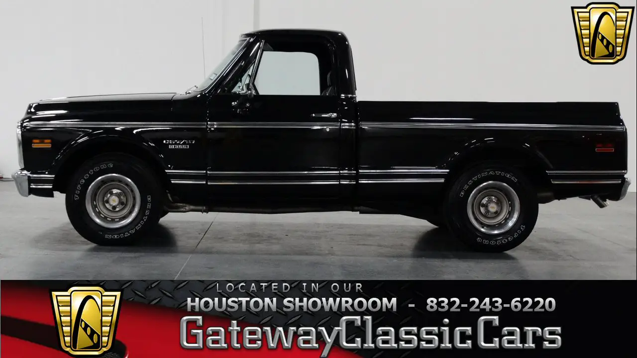 1969 chevrolet c10 461 miles black truck 396 cid v8 3-speed automatic