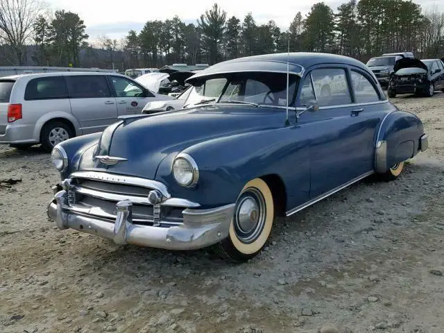 1950 chevrolet deluxe deluxe 9705 miles blue 216 6cyl manual