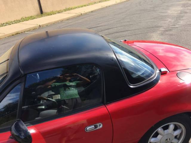 1992 mazda eunos roadster miata red hardtop 5 speed na6ce jdm rhd
