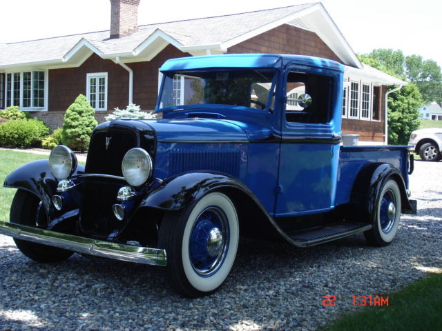 1934 ford pick up flathead v-8 runs good very nice restored cond