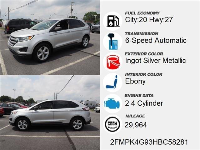 used 2017 ford edge awd se palmyra, pa 17078 for sale in coffeetown, pennsylvania