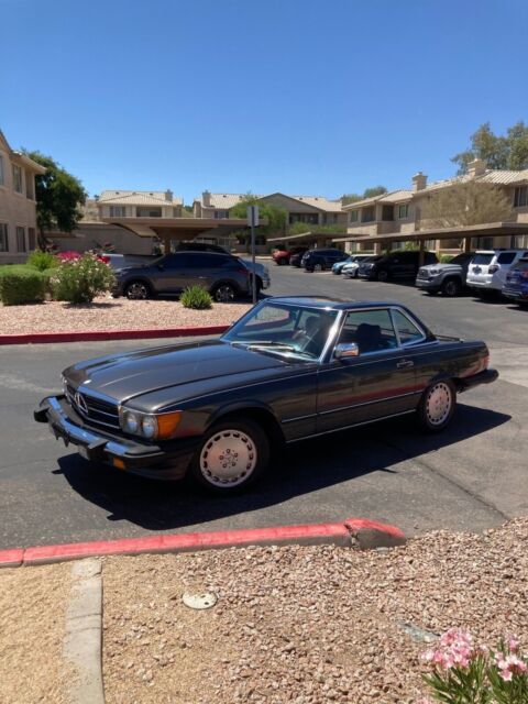 1987 mercedes-benz 560sl convertible grey rwd automatic roadster