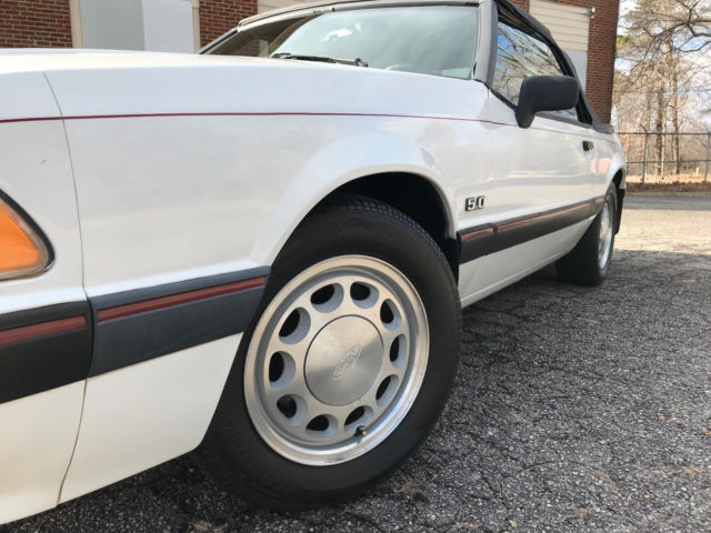 1990 ford mustang lx 5.0, convertible, 5.0l v8, original, nc !!