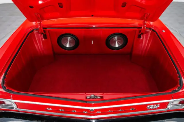1966 chevrolet chevelle super sport 981 miles rally red hardtop 396 v8 5 speed m