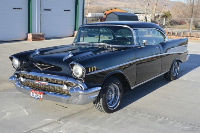 1957 chevrolet bel air hard-top, new 350 crate, 700r 4-speed auto trans, coupe