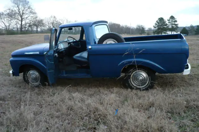 1961 ford f 100 unibody pickup truck - 31,892 orignal miles -223 6 cyl