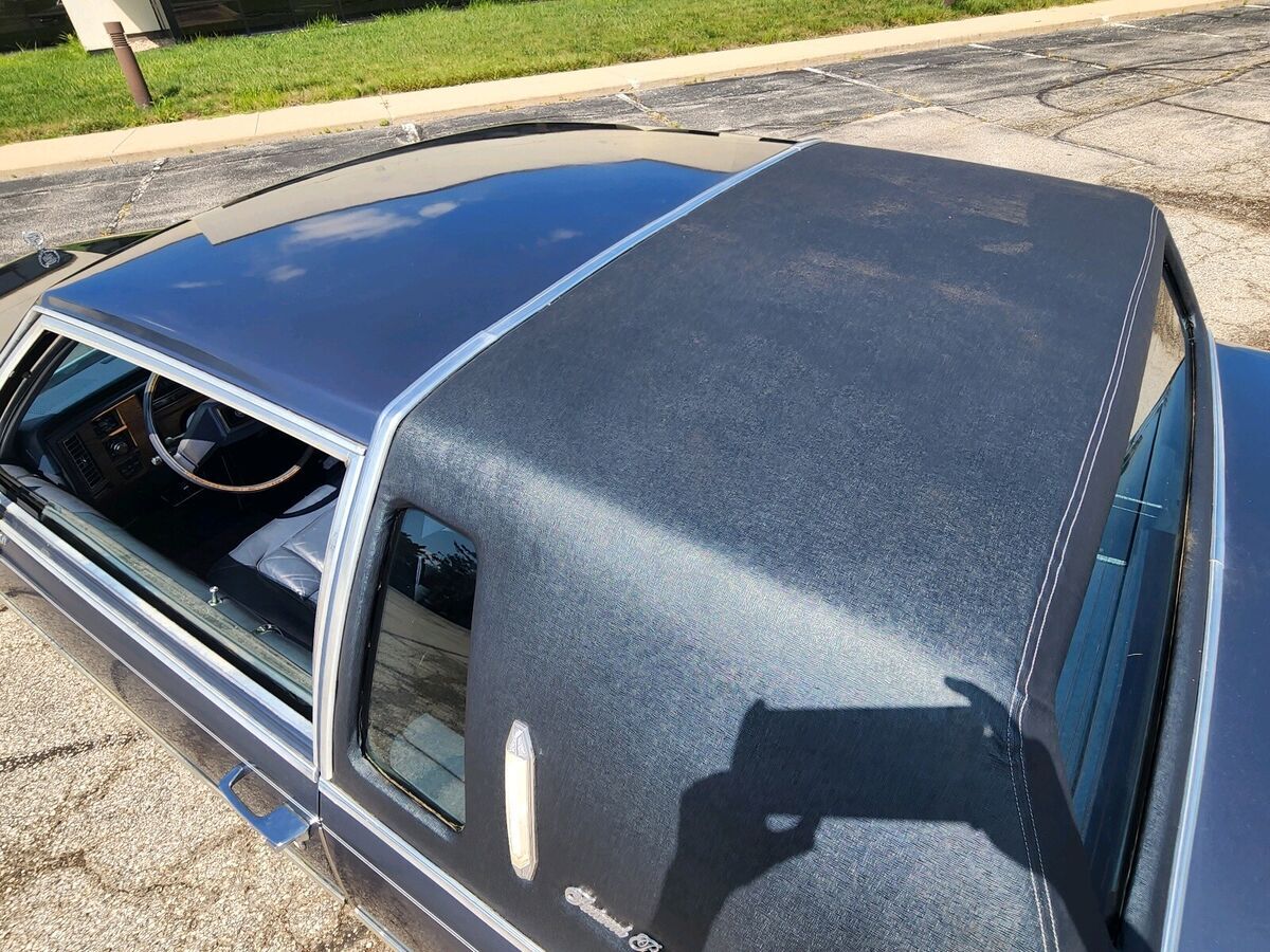 1983 cadillac fleetwood coupe blue rwd automatic brougham