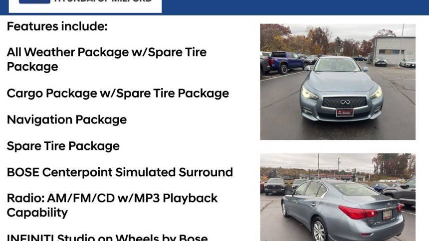 used 2015 infiniti q50 premium $16,062great deal 83,633 mi. location: milford