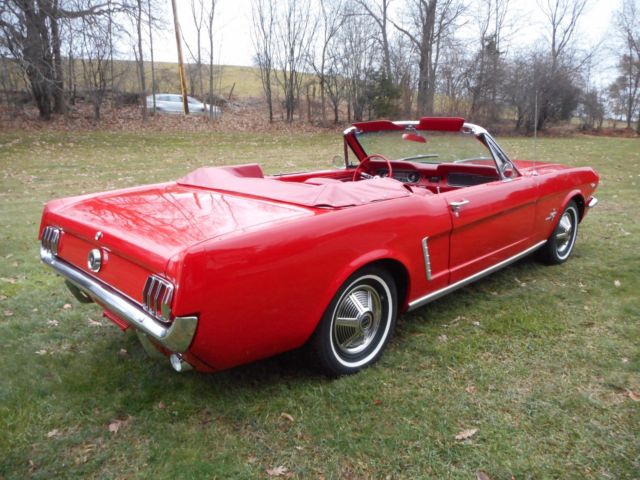 1965 mustang convertible, c code 289 2bbl , auto ps pb p/top solid car