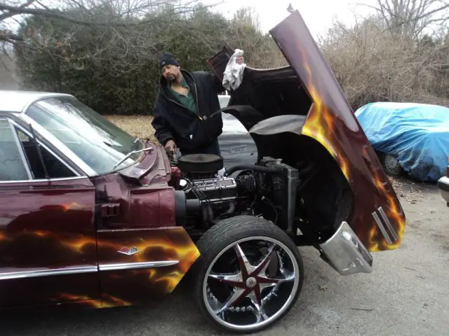 vintage 1963 chevy impala with custom paint