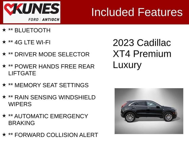 2023 cadillac xt4 premium luxury