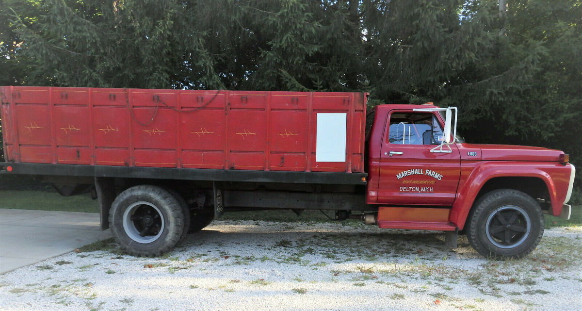 1974 ford f600 grain truck/ flat bed dump (all original survivor condition)
