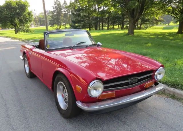 classic british 1973 tr6 matching numbers, original survivor: overdrive petronix