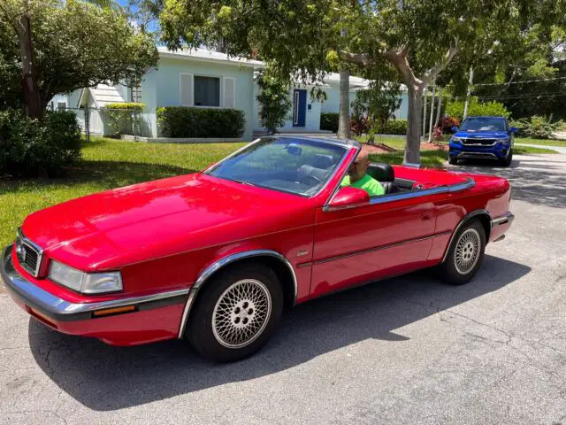 1990 chrysler tc maserati convertible red fwd manual by maserati