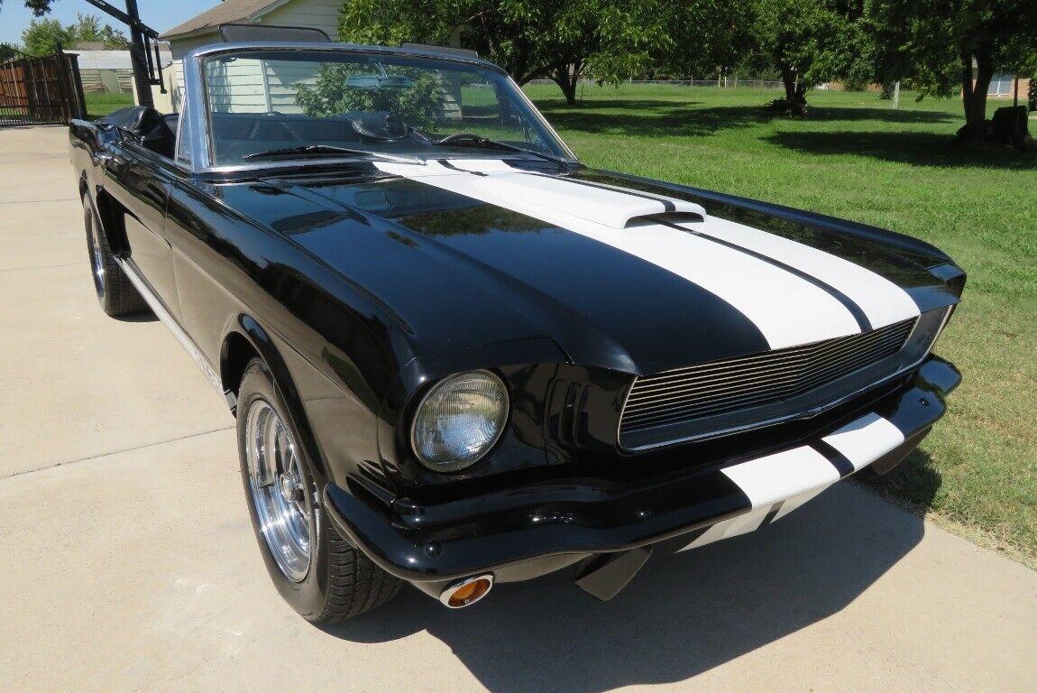 1966 ford mustang gt 350 convertible 289 black on black