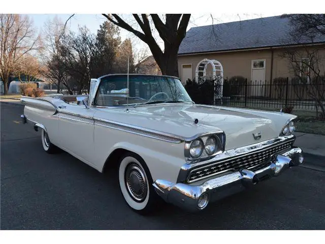 beautiful 43k actual mile survivor 1959 ford galaxie skyliner convertible nice !