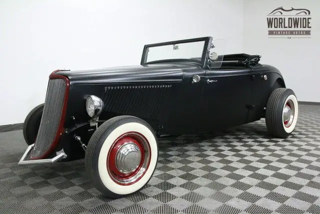 1933 ford roadster deluxe all ford steel! flathead v8. rumble seat!