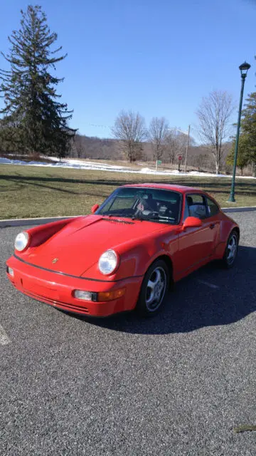 rare modle 964 wide body,1994 carrera 4 porsche 911 only 20 made in guardsred!