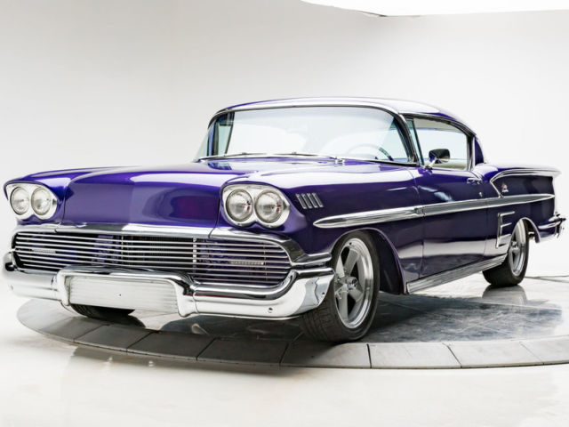 1958 chevrolet impala 350 v8 3 speed automatic hardtop purfect purple