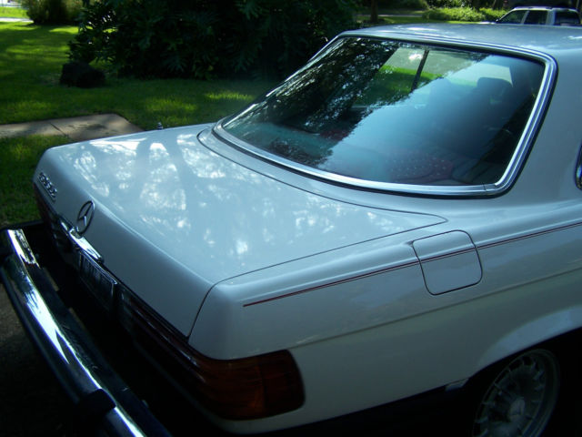 1979 mercedes 450slc * white w/ red int. * sunroof * runs great * 87,000 miles