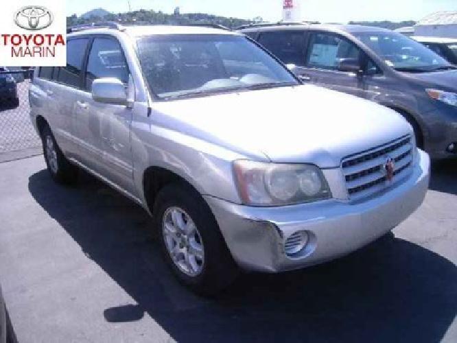 2003 toyota highlander 2wd 4cyl. in san rafael, ca