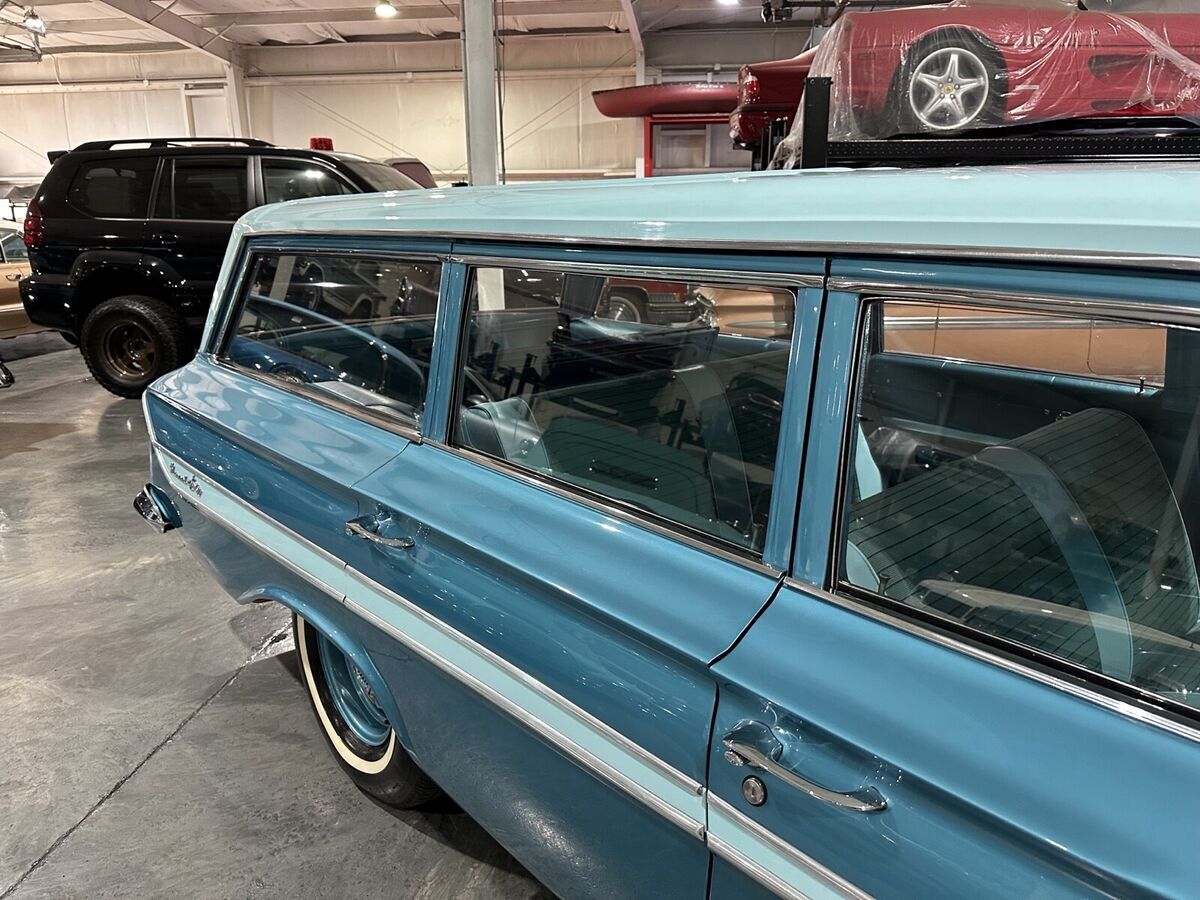 1961 chevrolet impala wagon blue nomad