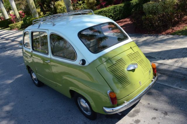 1963 fiat 600d multipla 750 similar to jolly vw bus autobianchi ferrari mg mga